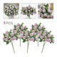 thumbnail image 2 of 5 Ramos Flores Rose Artificiales Rama Decorativa 50 Flores Xtellar morado, 2 of 3