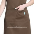 thumbnail image 3 of Yeacher Adults Polyester Kitchen BBQ Restaurant Apron with Adjustable Neck Belt 2 Pockets for Cooking, 3 of 8