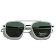 thumbnail image 2 of Gafas de sol Weiyuchen Polarizadas TR90 Vintage Cuadradas Plateadas, 2 of 8