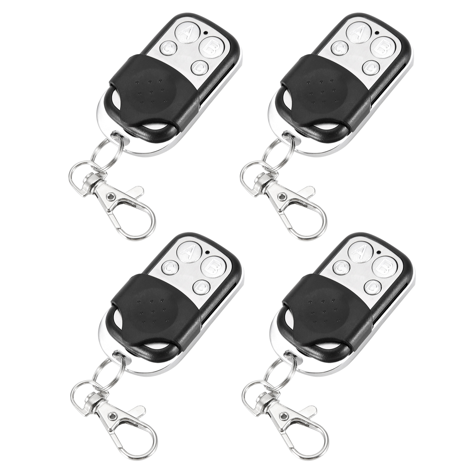 4pcs Wireless Code 433mhz Universal Key Fob Garage Door Cloning Remote