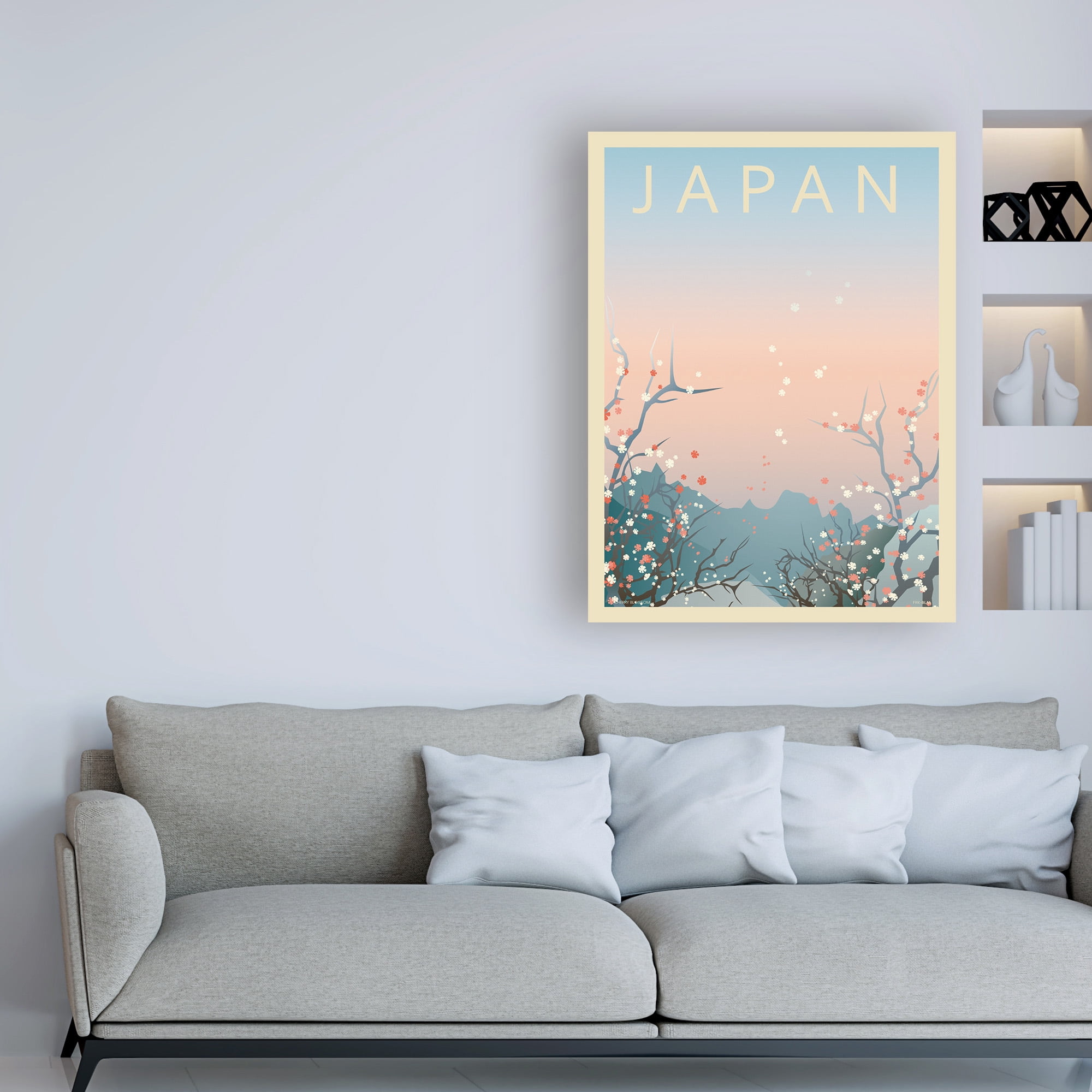 Trademark Fine Art 'Japan Poster' Canvas Art by Incado