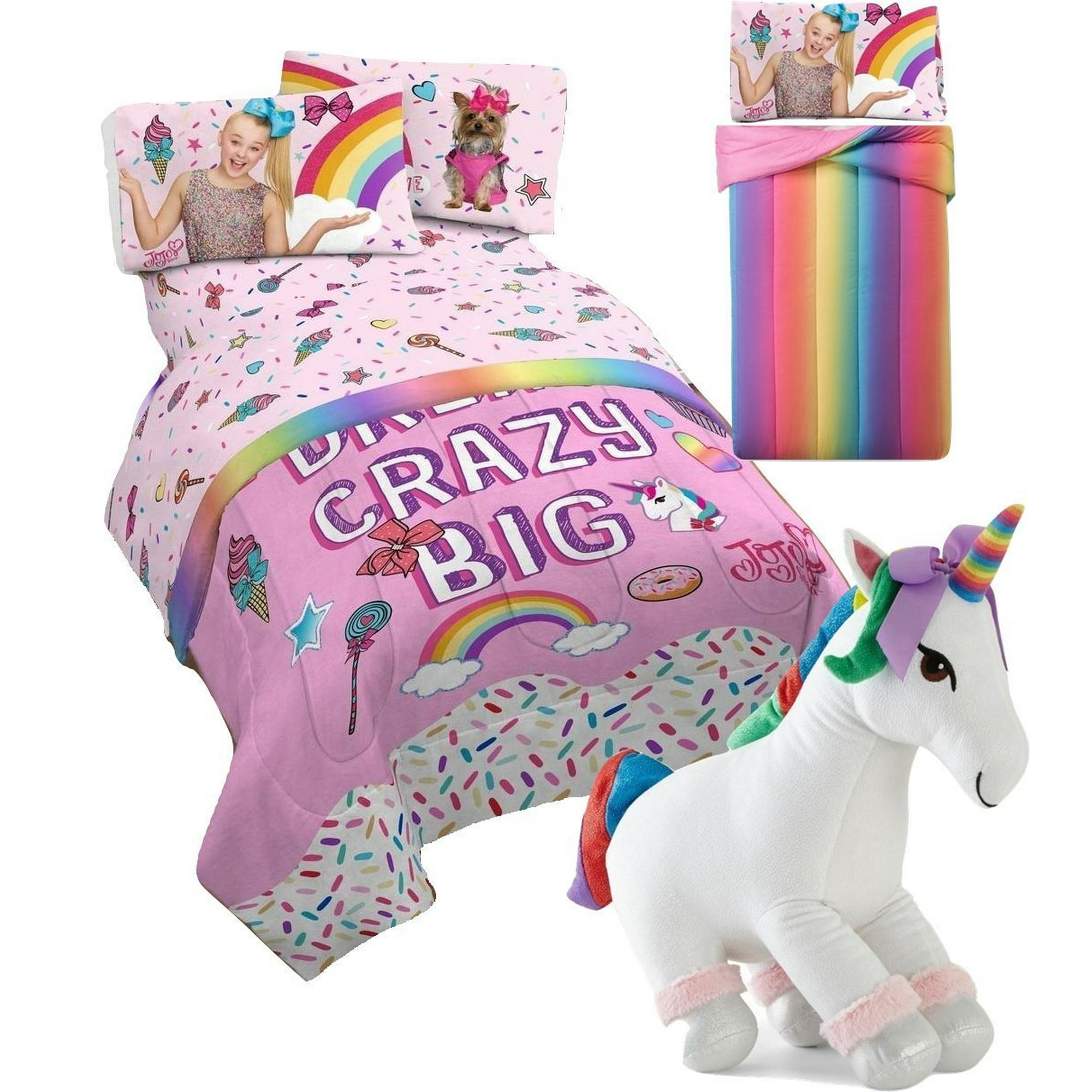 Jojo Siwa Twin Comforter And Sheet Set With Unicorn Pillow Jojo Siwa Twin Comforter And Sheet Set With Unicorn Pillow Canada