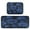 Deep Blue Flower, variant on 2-Piece Kitchen Rugs Set Non-Slip Mats Carpet Floor for Kitchen, Bathroom (19.7"x27.6" & 19.7"x47.2") Watercolor Dandelions Pattern
