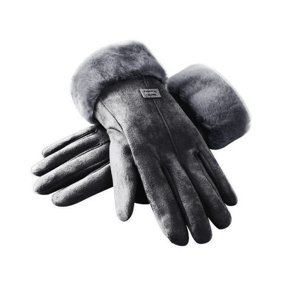 TRUBKH Thermal Gloves for Women Warming Gloves Thermal Gloves Women Gloves for Men Fingerless Gloves Warm Gloves for Women Warm Winter Gloves for Men Gray One Size