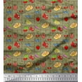 thumbnail image 1 of Soimoi Rayon Fabric Mix Fruits Fabric Prints by Yard 56 Inch Wide, 1 of 3