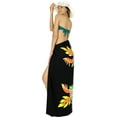 thumbnail image 5 of HAPPY BAY Women's Beachwear Summer Bikini Wraps Beach Wrap Swimwear Coverups Sarong Swim Cover up Skirt Bathing suit Swimsuit Pareo for Women One Size Black, Floral, 5 of 5