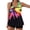 #0143-Multicolor, variant on 2026 Women Two Piece Tankini Swimsuit Tummy Control Plus Size Long Torso Top and High Waisted Boy Shorts Bathing Suits