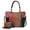 RB Fuchsia, variant on MKF Collection Bonita Women's Tote Bag with Wristlet Wallet, Rainbow Vegan Leather Solid 2Pcs Shopper Purse Handbag Set by Mia K -