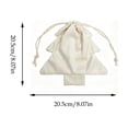 thumbnail image 3 of Fufafayo Christmas Tree Drawstring Bag Ornaments Hanging Decorations Window Party Decor Cute Tree Shaped Gift Bag for Indoor Outdoor Xmas Holiday Party Atmosphere Decor, 3 of 6