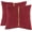 Red, variant on Christmas Green Velvet Throw Pillow Covers 22x22 Pack of 2 with Gold Leather Forest Green Decorative Couch Pillowcase Luxury Modern Pillow Cover for Living Room Bedroom Sofa Cushion Bed
