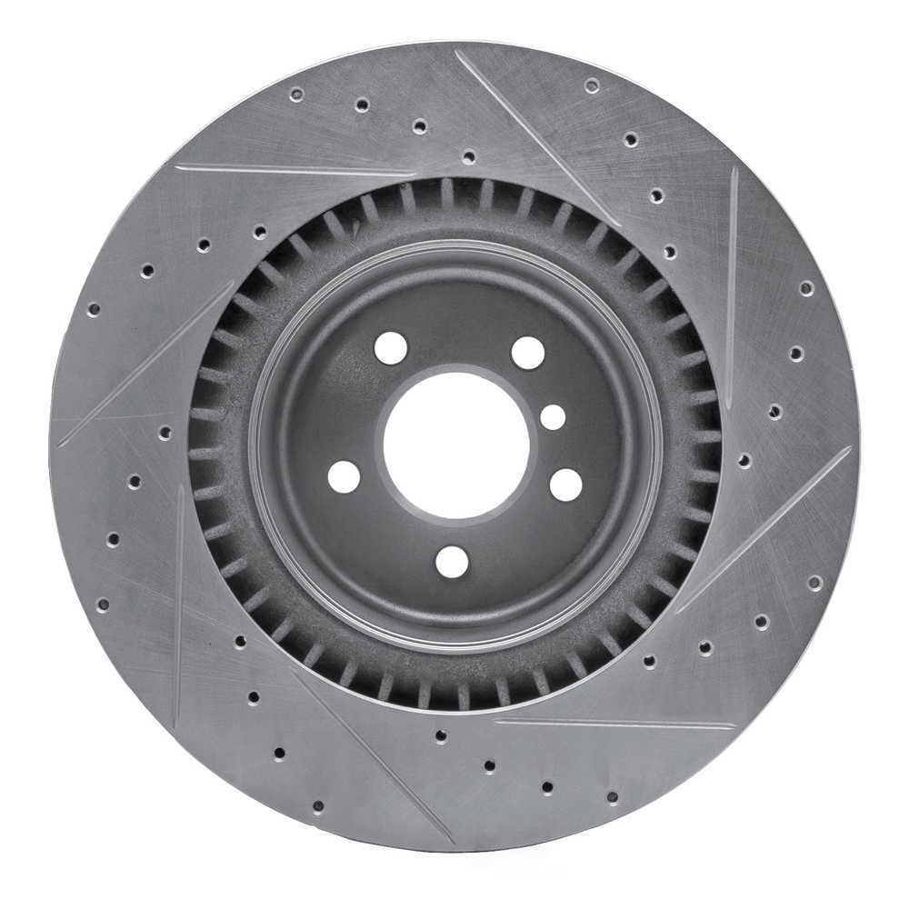 Dynamic Friction Company 631-31148L DFC Brake Rotor - Drilled And Slotted - Silver