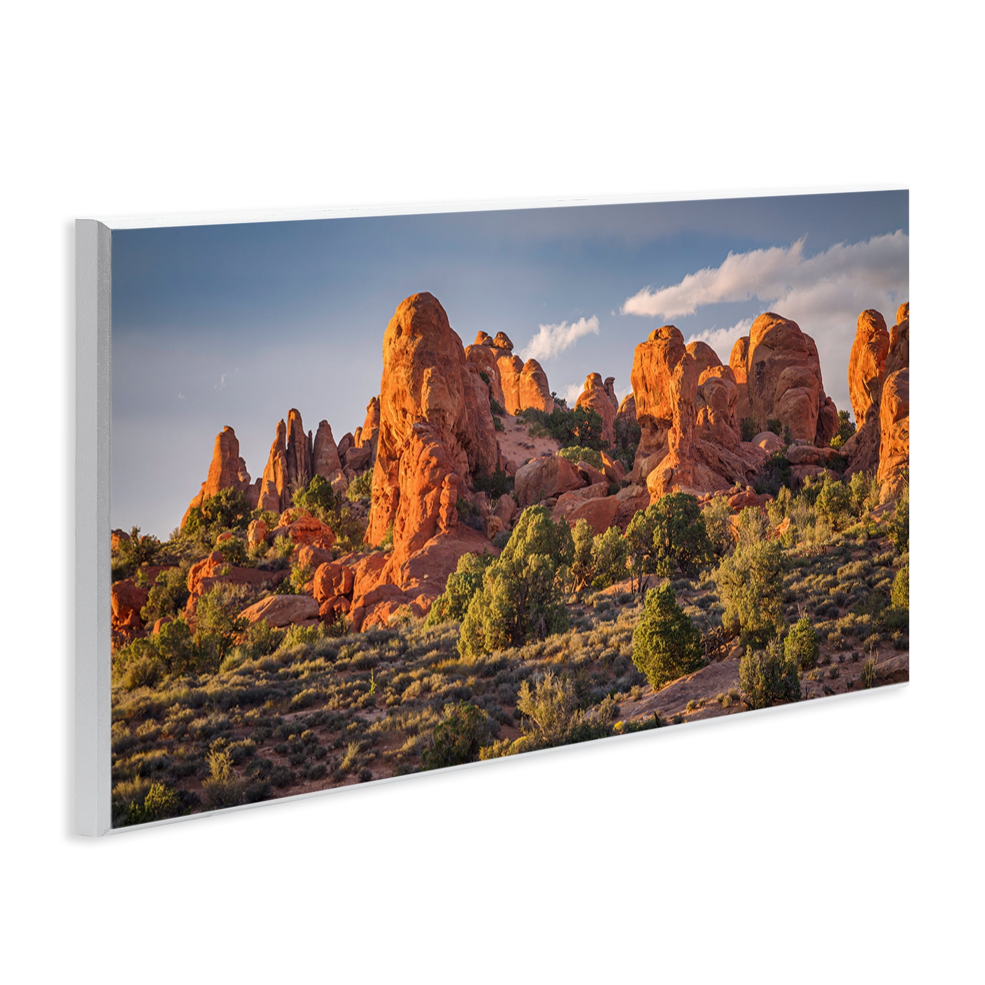Stupell Industries Pointed Canyon Buttes Landscape & Nature Photography Unframed Art Print Wall Art, 17 x 7