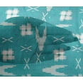 thumbnail image 4 of oneOone Viscose Chiffon Fabric Arrow Sign & Check Kasuri Print Fabric By The Yard 42 Inch Wide, 4 of 4