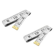 2pcs Double Scale Soft Tape Measure Flexible Ruler for Weight Loss Medical Body Measurement Sewing Tailor Cloth Ruler Tailor Cloth Ruler Medical Body Measurement Weight Loss Ruler