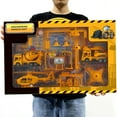 thumbnail image 1 of Juego de construcción de 13 piezas con grúa torre y camión volquete | Juguetes educativos de ingeniería para niños mayores de 3 años | Incluye helicóptero, gasolinera y señales de tráfico | Regalo de, 1 of 5