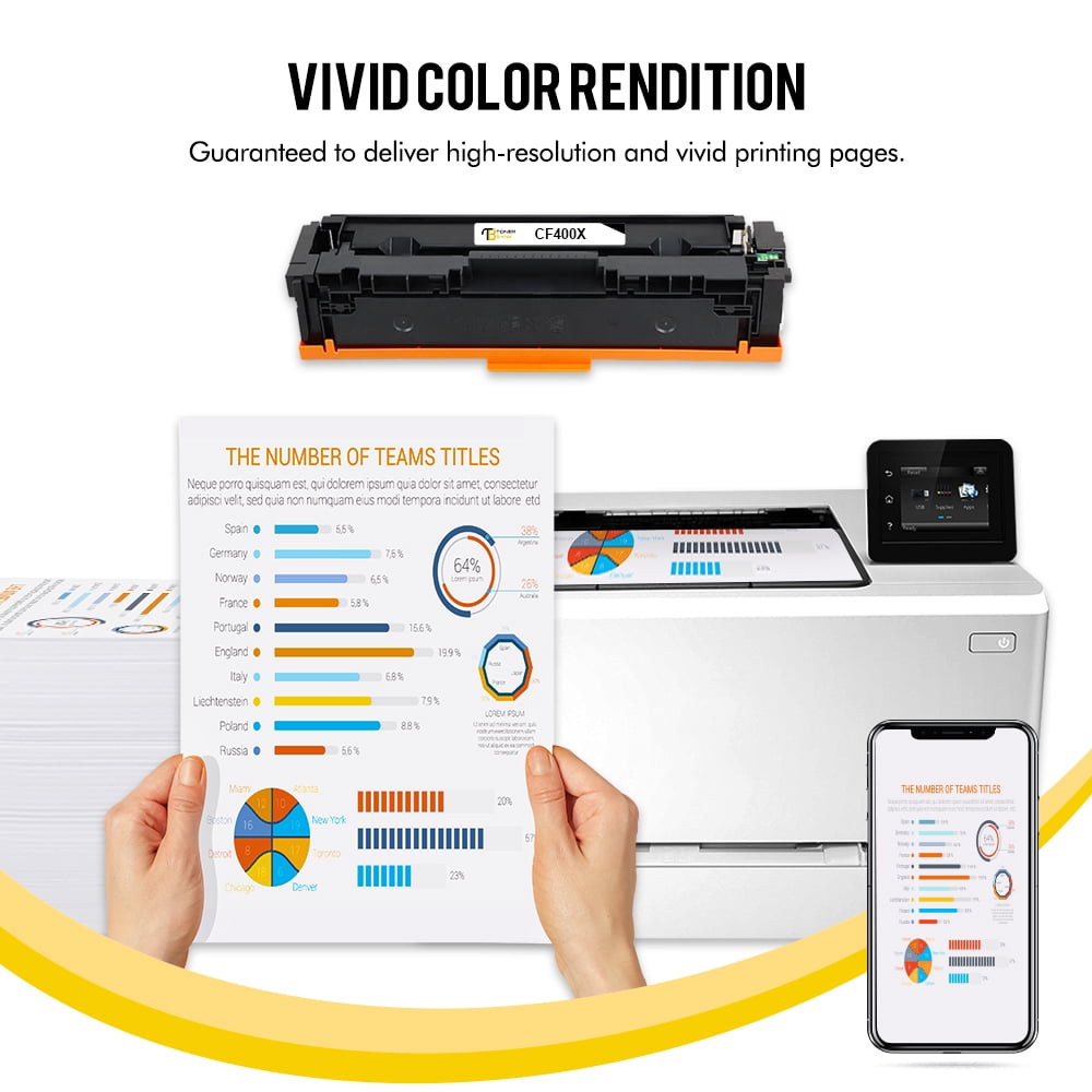 KIT 4 TONER PER HP COLOR LASERJET PRO M252dw M252n MFP M274n M277dw M277n - Foto 6