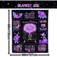 thumbnail image 5 of 9th Birthday Blanket for Girls, 9 Year Old Girl Gifts for Birthday, Gifts for 9 Year Old Girls, Birthday Gifts for 9 Year Old Girl, 9 Year Old Girl Birthday Gift Ideas Throw Blanket 60”X50”, 5 of 5
