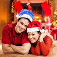 thumbnail image 3 of Gorro de felpa de Navidad para niños y adultos, gorro de Papá Noel, decoración de Feliz Navidad, suministros para fiestas de Año Nuevo, 2024, 3 of 4
