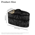 thumbnail image 6 of HELLHERO Travel Irons Organizer Portable Travel Iron Organizer Durable & Protective Organizer with Zipper Closure Black Marble Pattern, Case Only, 6 of 6