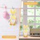 thumbnail image 5 of Muñecas De Gnomos De Conejo De Pascua Conejito Kawaii de Pascua, tela suave, muñecos de gnomo sin rostro, regalos, decoración de fiesta (amarillo) Likrtyny Libre de BPA, 5 of 8