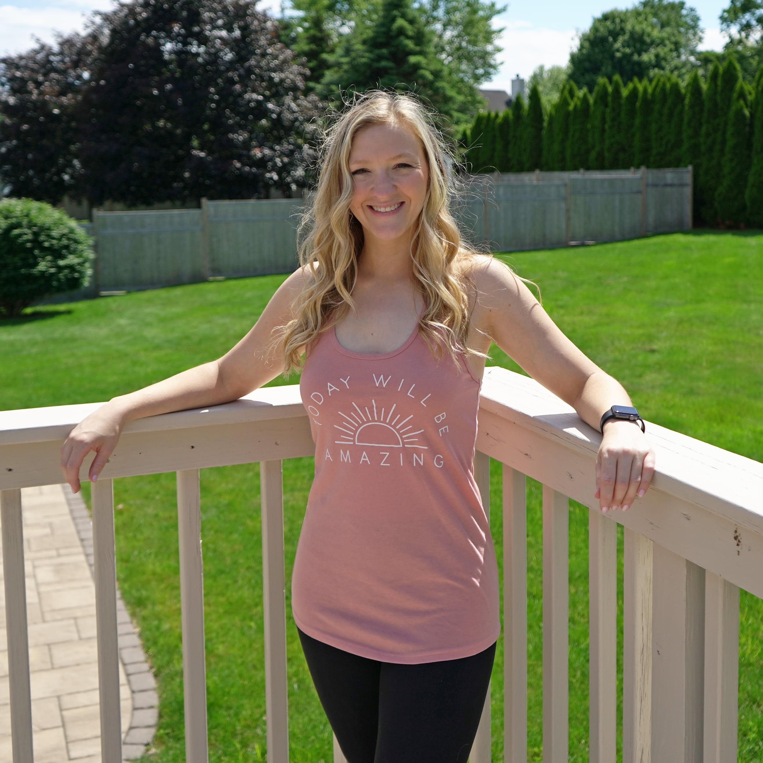 Simply Threads Women's Active Today Will Be Amazing Graphic Tank Top