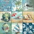 thumbnail image 2 of Gregory Gorham 20x20 White Modern Wood Framed Wall Art Titled - Ocean Front, 2 of 5