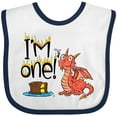 thumbnail image 3 of Inktastic I'm One Cute Dragon First Birthday Boys or Girls Baby Bib, 3 of 4