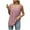 Hot Pink, variant on Plebaso Womens Square Neck Tank Tops Pleated Casual Dressy Blouses Sleeveless Shirts Women's Clothes