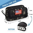 thumbnail image 4 of 4 Compartments Pencil Case for Boys, Big Canvas Pen Pouch Bag, Large Capacity Pen Box, Tool Bag for Middle School College Office Organizer for Kids Men Women Adult Teens-Black camo, 4 of 8