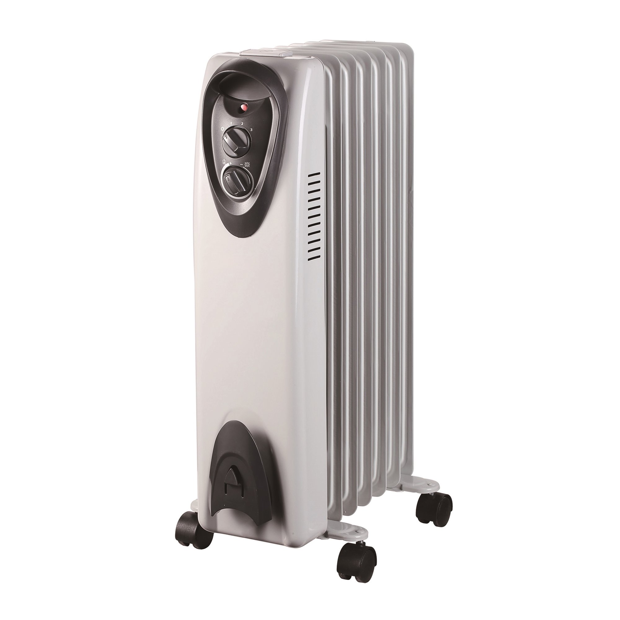 Pro Fusion Heat NDB-1Y 1500W Oil-Filled Heater with Thermostatu0026#44; White u0026  Black - Walmart.com