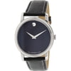 Movado Men's Museum 2100002 Black Leather Swiss Quartz Fashion Watch