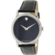 Movado Men's Museum 2100002 Black Leather Swiss Quartz Fashion Watch