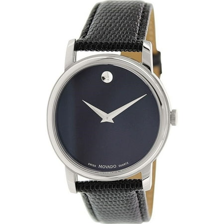 Movado Men's Museum 2100002 Black Leather Swiss Quartz Fashion Watch