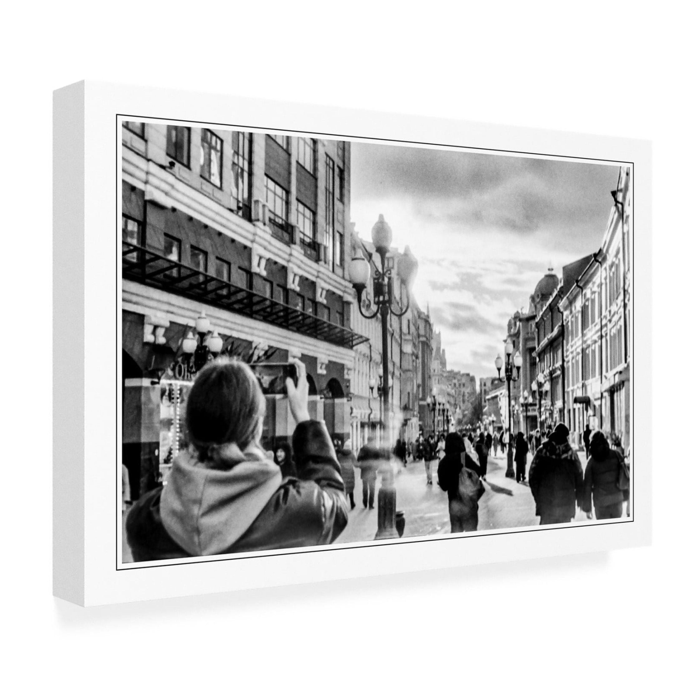 Canvas Wall Art - Yury A Melnikov 'City A Photo To Remember' Wall Art for Living Room, Bedroom, or Office Décor by Trademark Fine Art - 19 x 12 Inches