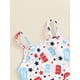 thumbnail image 4 of Monos de una pieza sin mangas con estampado de estrellas y paletas para niñas del 4 de julio, conjuntos de verano para niñas pequeñas, 4 of 7