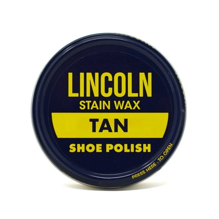 Lincoln Stain Wax Shoe Polish 2 1/8 oz - Tan