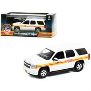 Greenlight 86189 4.5 in. White with Stripes Fdny Fire Department City of New York 1 by 43 Diecast Model Car for 2011 Chevrolet Tahoe