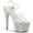Clear PVC/Silver Multi Rhinestone, variant on Women's Pleaser Bejeweled 708MS Ankle Strap Sandal
