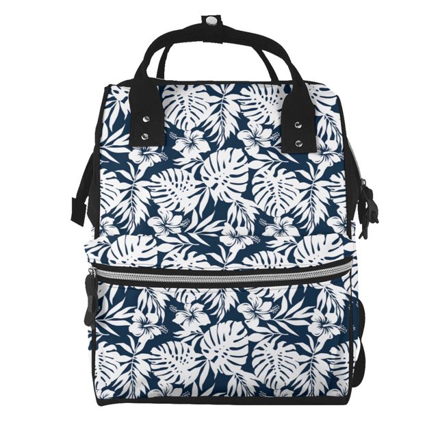 Disketp Hawaiian Style Mochila de Pañales de Gran Capacidad con Múltiples Bolsillos, Mochila de Viaje Multifuncional para Bebé, Unisex, Moderna y Resistente