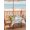 White, variant on Outdoor Tablecloth with Umbrella Hole and Zipper, Gnomes Sunflower Square Table Cloth 54x54 Inch Waterproof Tablecloth, Bees Branches Floral Wooden Picnic Table Cover for Patio Camping