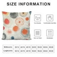 thumbnail image 5 of COMIO Throw Pillow Covers Doodle Circles Cushion Covers Abstract Pattern With Doodle Black Orange Gray Circles Randomly Distributed Home Decorative Throw Pillowcases For Patio Sofa Couch, 5 of 5