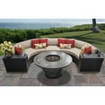 thumbnail image 1 of TK Classics Barbados 06N Wicker 6 Piece Fire Pit Patio Set, 1 of 4