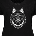 thumbnail image 4 of Inktastic Tribal Wolf Head Women's Plus Size T-Shirt, 4 of 5