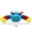 9.8in / 25cm, variant on 9.8in/15in Cartoon Blue Spider Plush Doll Soft Fluffy Stuffed Animal Toy Kids Birthday Gift