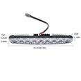 thumbnail image 3 of YIJINSHENG Coche Ajuste universal 9 LED Luces de circulación diurna LED de alta potencia Kit DRL Punto brillante extremo Lámpara antiniebla Xenón Blanco Accesorios para automóviles, 3 of 5