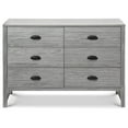 thumbnail image 2 of DaVinci Fairway 6 Drawer Double Dresser in Rustic Gray, 2 of 4