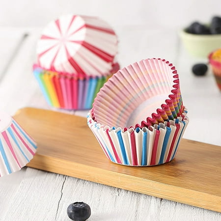 

Cupcake Liner Colorful Pattern Disposable Baking Cups for Cake Muffins