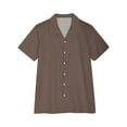 thumbnail image 5 of GigrtiJin Womens Summer Shirts Button up Casual Solid Color Shirt Cool Short Sleeve Beach Going out Tops Blouse, 5 of 7