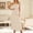 Beige, variant on Women's Lace Splicing Cutout Maxi Dress Square Neck Sleeveless Bodycon Long Dress with Sheer Corset, Mother of The Bride Dresses, Formal Wedding Guest Dress(Blue,S)