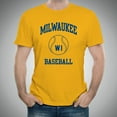 thumbnail image 4 of Milwaukee Classic Baseball Arch Basic Cotton T-Shirt - 3X-Large - Gold, 4 of 6